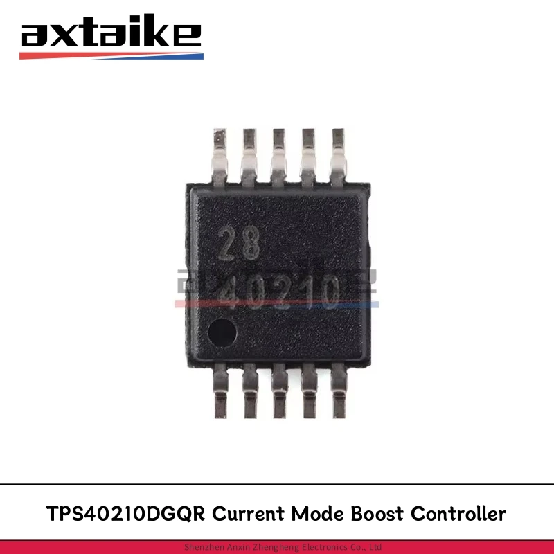 

5PCS TPS40210DGQR TPS40210 40210 HVSSOP-10 SMD IC 4.5-V to 52-V Input Current Mode Boost Controller Chip