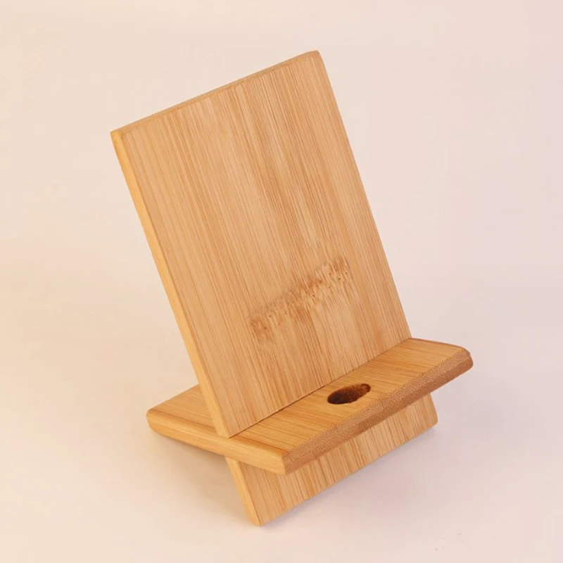 Portable Wooden Phone Stand Mobile Smartphone Support Tablet Stand For Phone Desk Cell Phone Mobile Holder