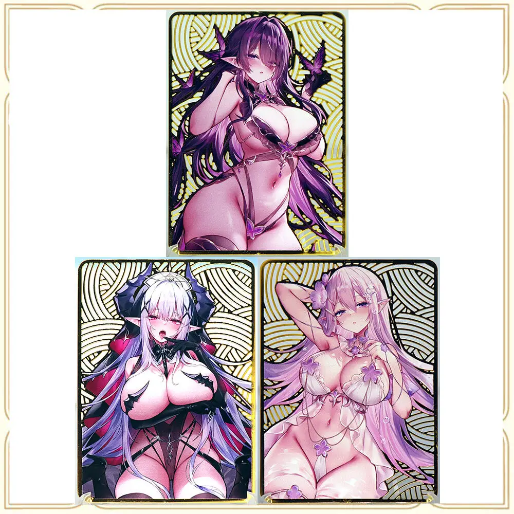 

Аниме История Богини DIY ACG USS Hornet IJN Taiho Сексуальная металлическая настольная игра для мальчиков Коллекционные карты Рождественский подарок на день рождения