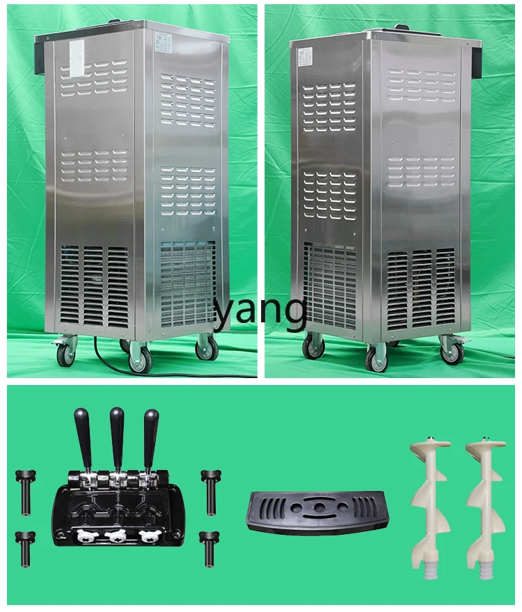 CX commercial fully automatic three-color ice cream cone machine desktop vertical sundae ice cream machine