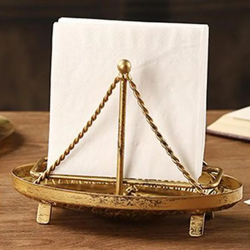 

Диспенсер для салфеток в форме лодки, держатели для салфеток, подставка для стола, поднос для хранения полотенец для рук в фермерском доме для столовой, кафе, ванной комнаты