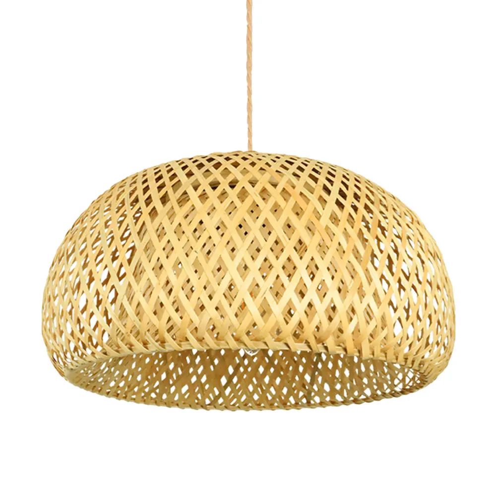 

Bamboo Woven Rattan Pendant Small Bedroom Light Cover Vintage Lampshades Small Shades Ceiling Lamp Handmade Durable