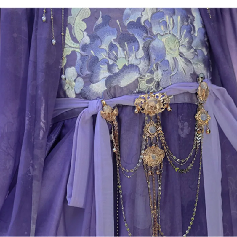 Hanfu الصينية التقليدية فستان تأثيري ازياء العرقية نمط عرض المرحلة موضة ملابس النساء ملابس حفلة فستان جنية الربيع