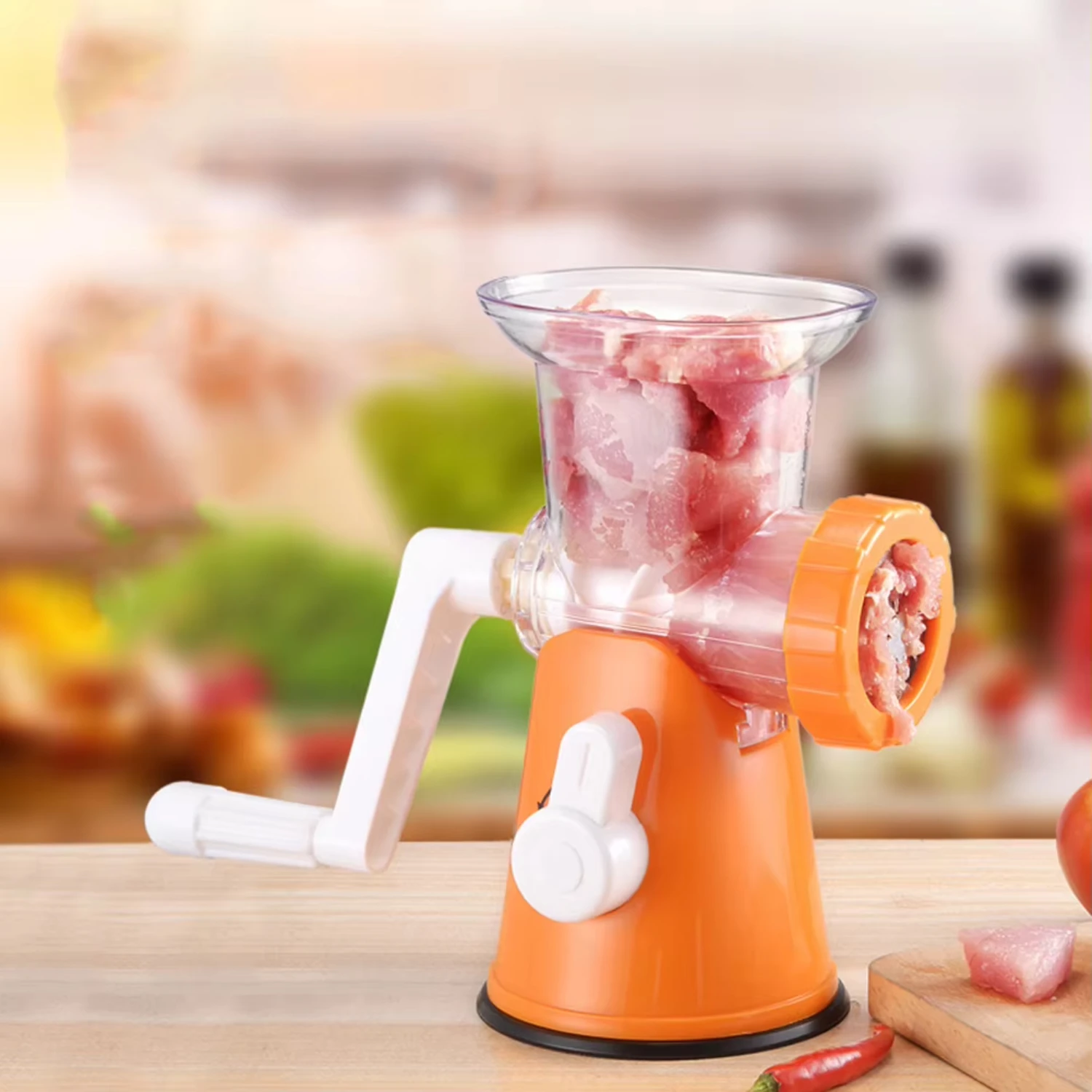 Stainless Steel Meat Grinder Sausage Stuffer Mincer Grinding Machine - Perfect for Vegetables and Meat Juices