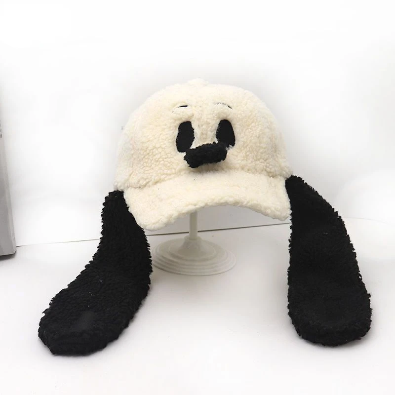 Berretto da baseball Snoopy per donna autunno e inverno moda più protezione per le orecchie in velluto regalo caldo cappello con visiera in velluto di agnello cartone animato