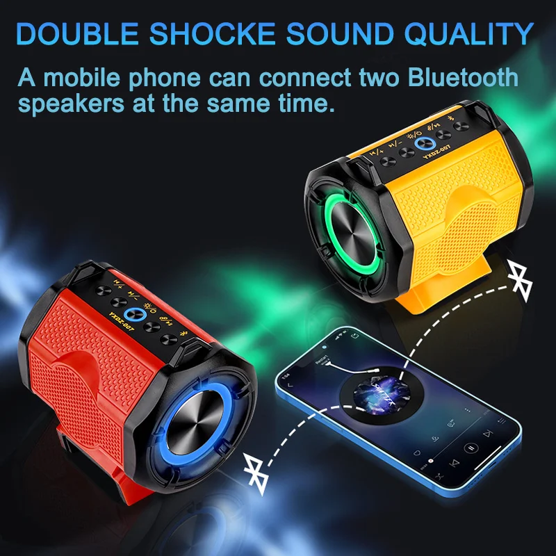 Bluetooth Speaker For Dewalt For Makita For Bosch For Milwaukee 18V 20V Li-ion Battery Portable Player Loudspeaker Amplifier