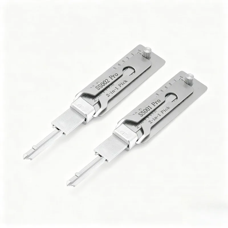 2 In 1 Decoder KW5 SS001 Precision Pick O-Ring Set for Repairing Locks Decoding 6 Pin Keyway Door Stainless Steel Hand Tool Kit