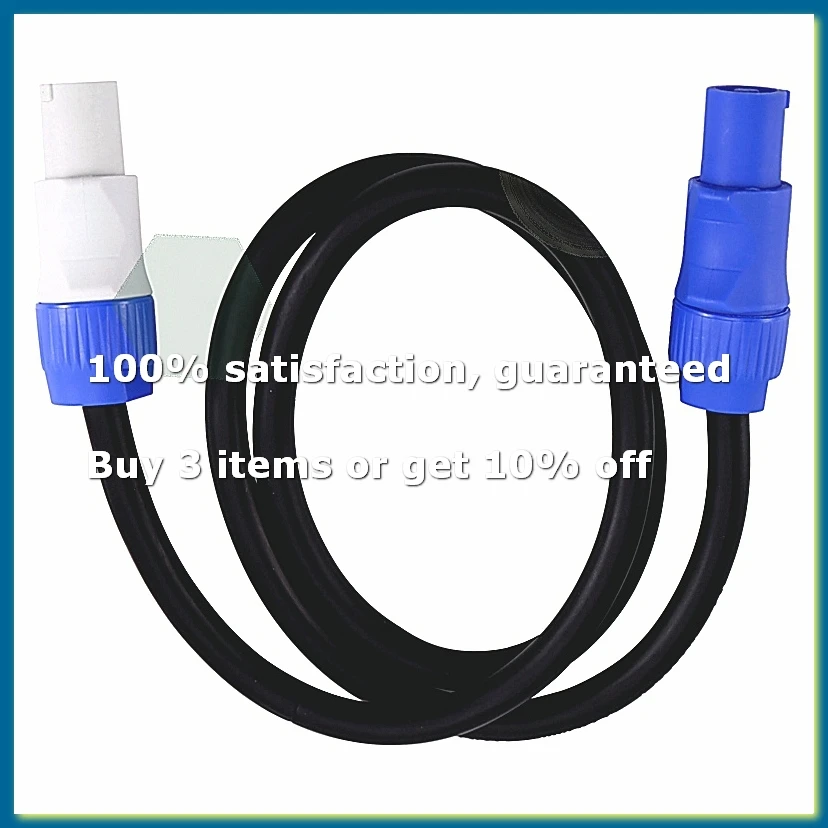 Stage Light PowerCON AC Power Cable in/OUT Conversion Extension Wire 3x1.5mm² for Smoke Machine Beam Moving Head Audio-A56M