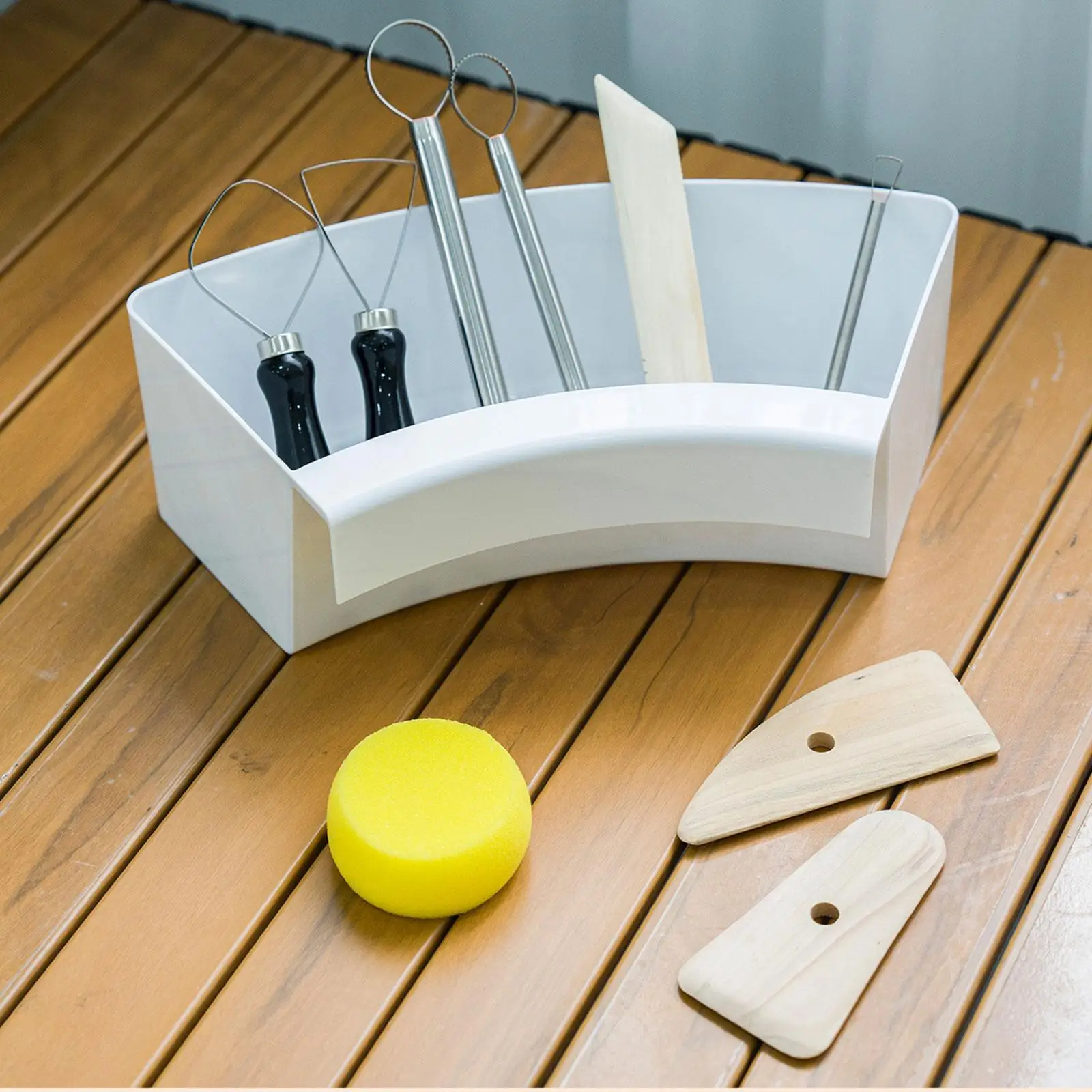 Durable Pottery Wheel Hanging Box Art Supply Management Tool Holder Stable Design for Daily Wheel Work