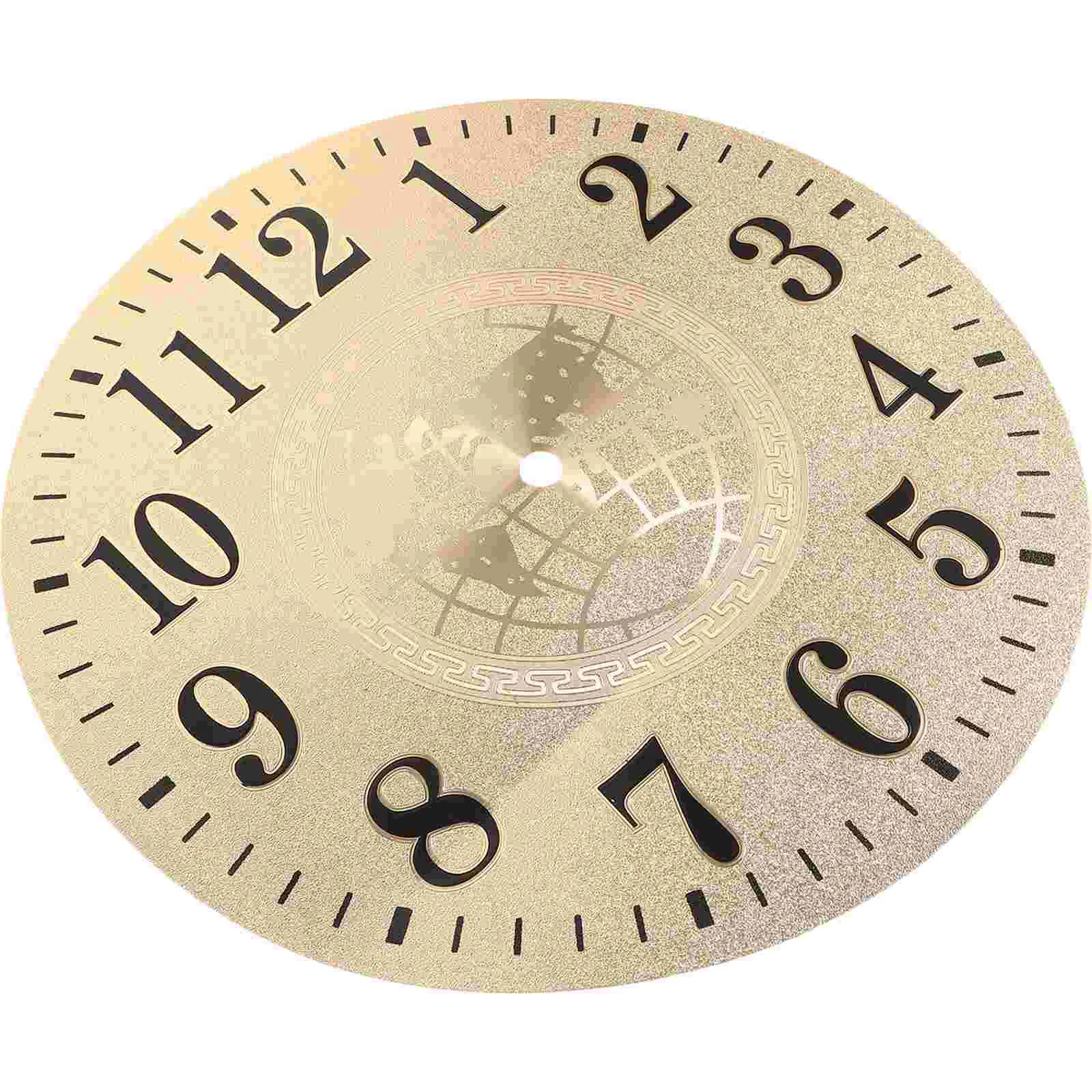 Clock Dial Plate for DIY Pvc Replacement Material Student Accessories Round Wall