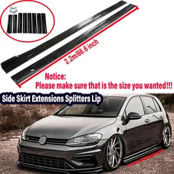 Side Skirt Extensions Universal Side Rocker Splitters Diffuser Winglet Wings For BMW For VW Golf mk 6-7 For Honda For Audi