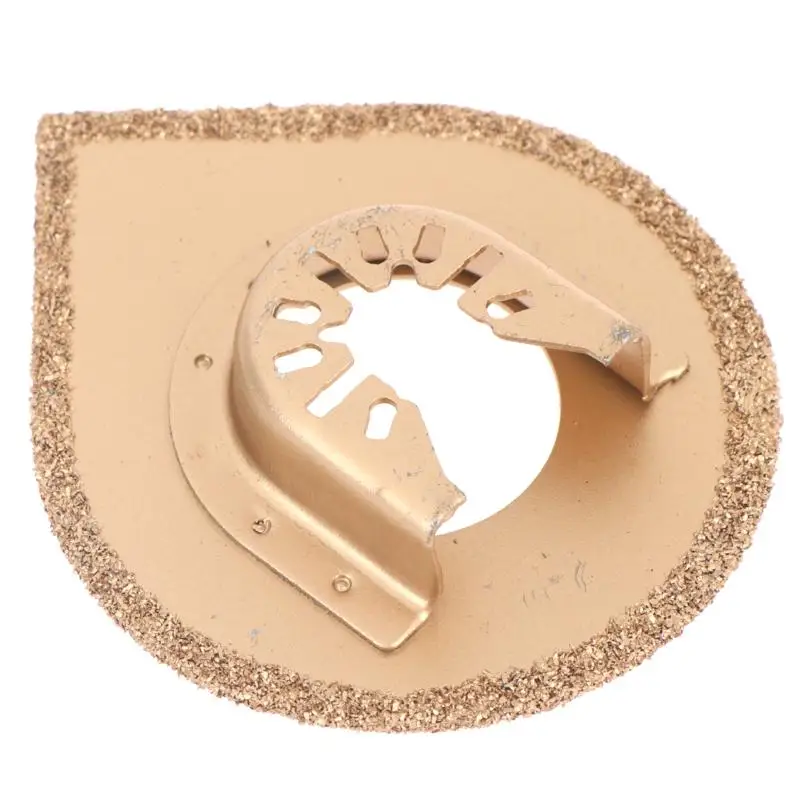 Curved Diamond Oscillating Multi Tool Blade High Temperature Resistant Brazed Cutting Disc for Granite Tile Road Repair Works