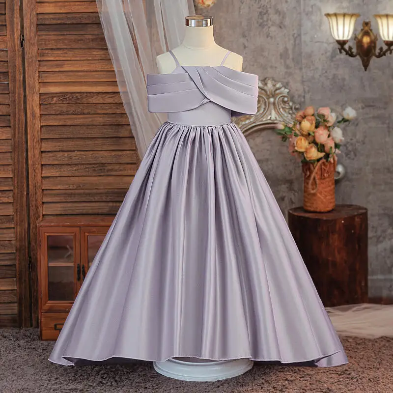 Summer Children's Dress Sleeveless Performance Evening Dress Princess Birthday Clothes Suspender Tail Dresses for Girls Gifts