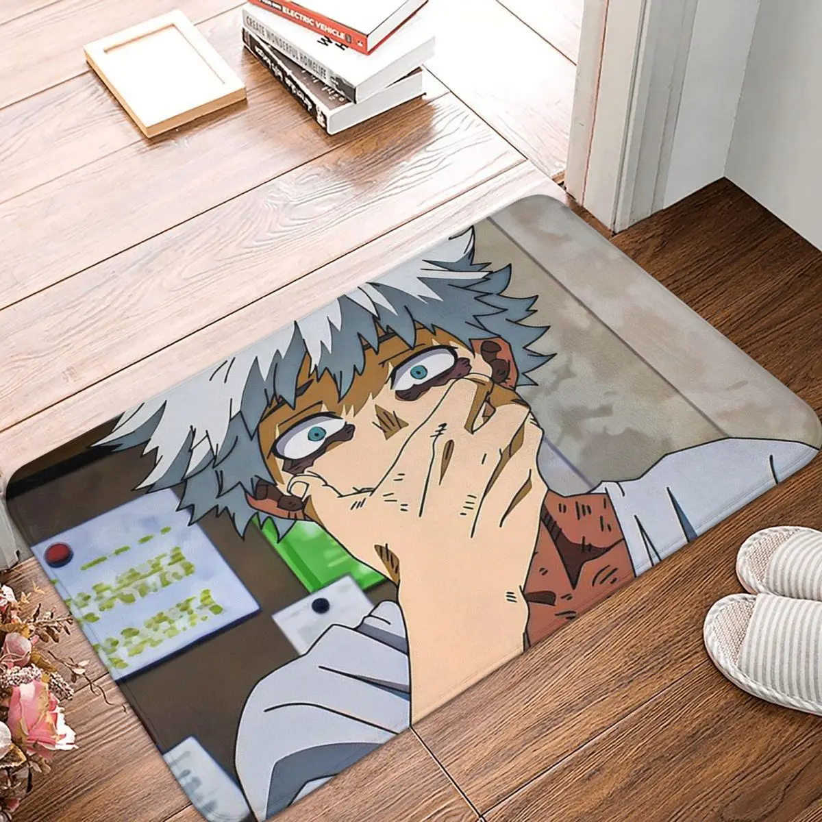 My Hero Academia Dabi Anime Manga MHA Blueflame Non-slip Doormat Floor Mat Carpet Rug for Kitchen Entrance Balcony Footpad Mats