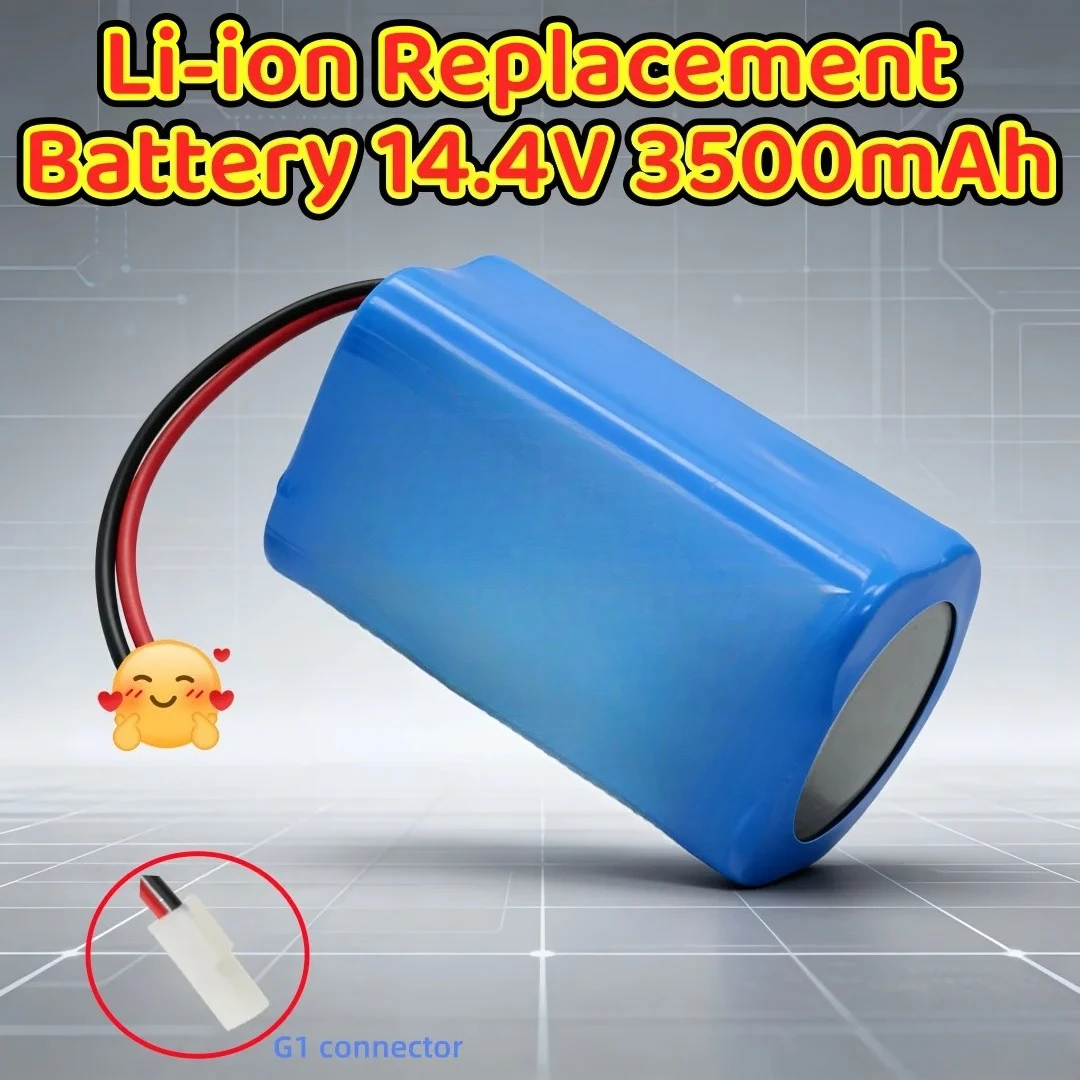 

14.4V 5200mAh Li-ion Battery for Xiaomi MJSTG1 Vacuum Mop Essential G1, Replacement Power Pack with Built-in BMS Protection
