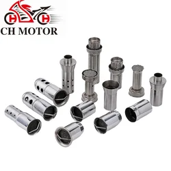 Slip On Universal Motorcycle 51mm 60mm DB Killer Catalyst Silencer Noise Sound Eliminator Exhaust Flow Moto Escape Muffler