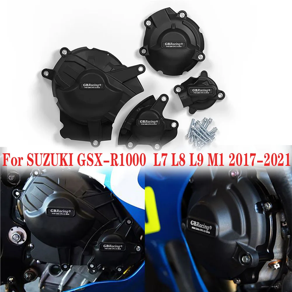 

Motorcycles Engine Cover Protection Case For SUZUKI GSX-R1000 GSXR1000 L7 L8 L9 M1 2017 2018 2019 2020 2021