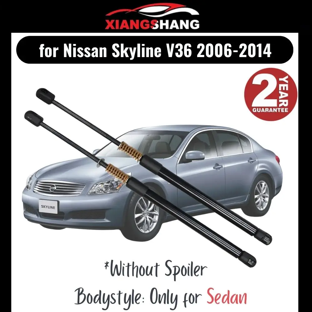 

2pcs Rear Tailgate Damper for Nissan Skyline (V36) Sedan Without Spoiler 2006-2014 WITH SPRING Trunk Boot Gas Charged Gas Struts