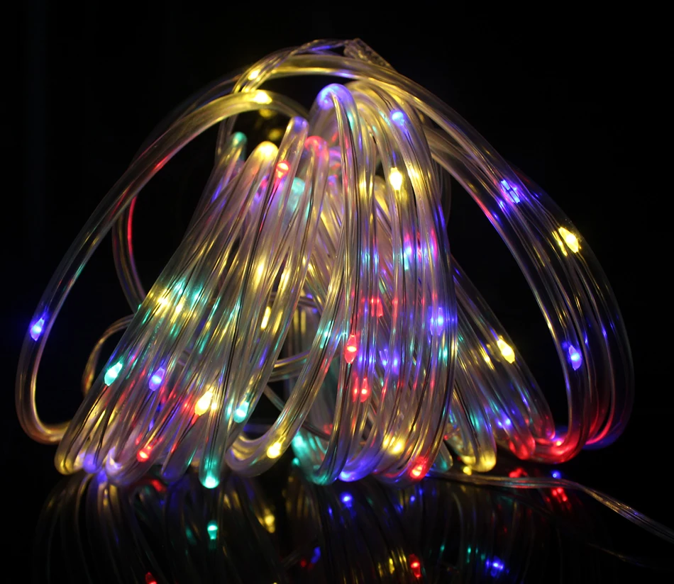 LED Rope Tube String Light 5M 10M 20M Outdoor Christmas Rope Light Fairy Light Garland 13KEY RF for DIY Garden Fence Party Decor