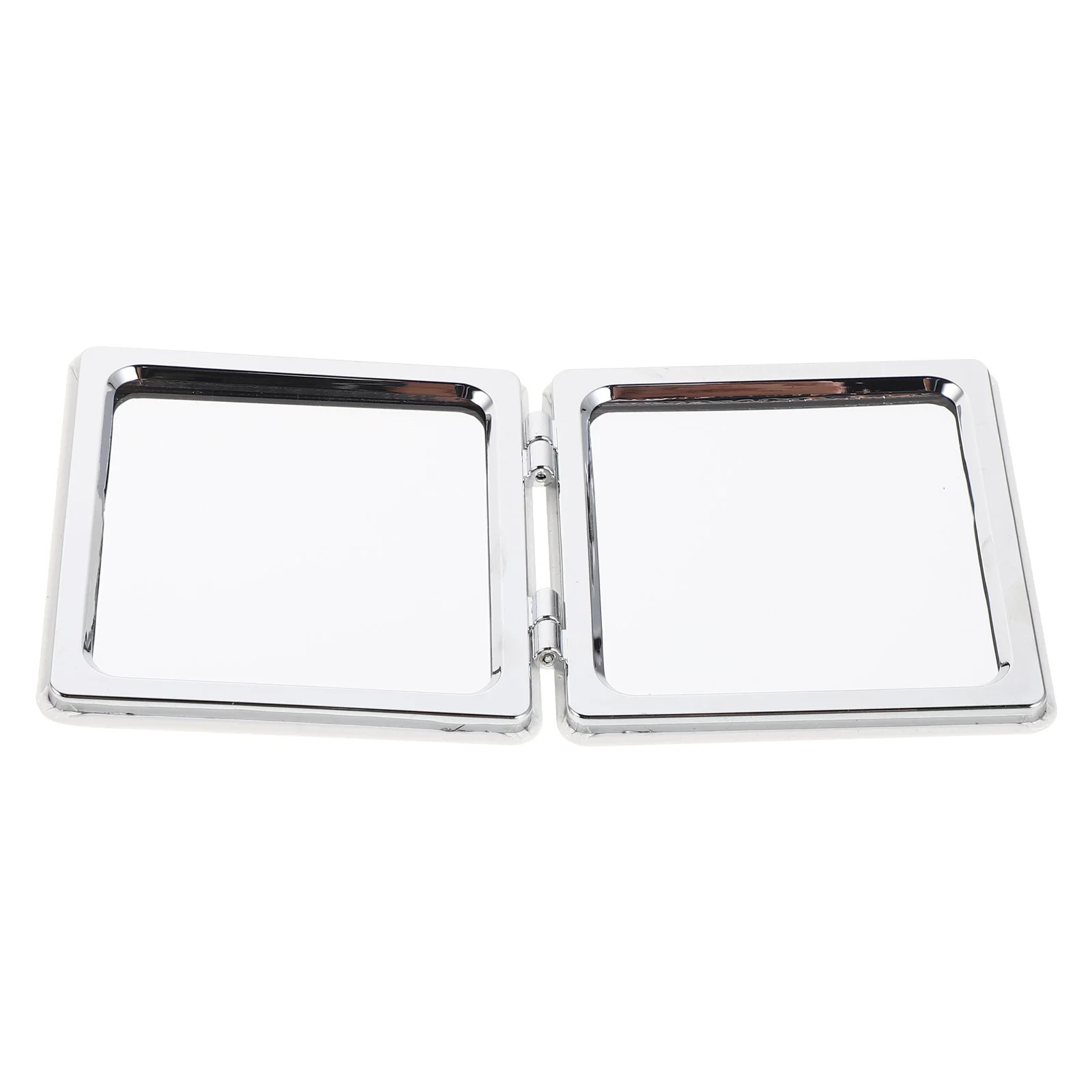 

Square Mini Folding Makeup Mirror PU Sunflower Pattern Double-Sided Travel Compact Pocket Mirror Portable for Women