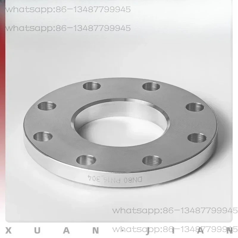 

304 stainless steel flange HG5010-58 mechanical part negative differential forging flat welding flange plate flat welding PN16