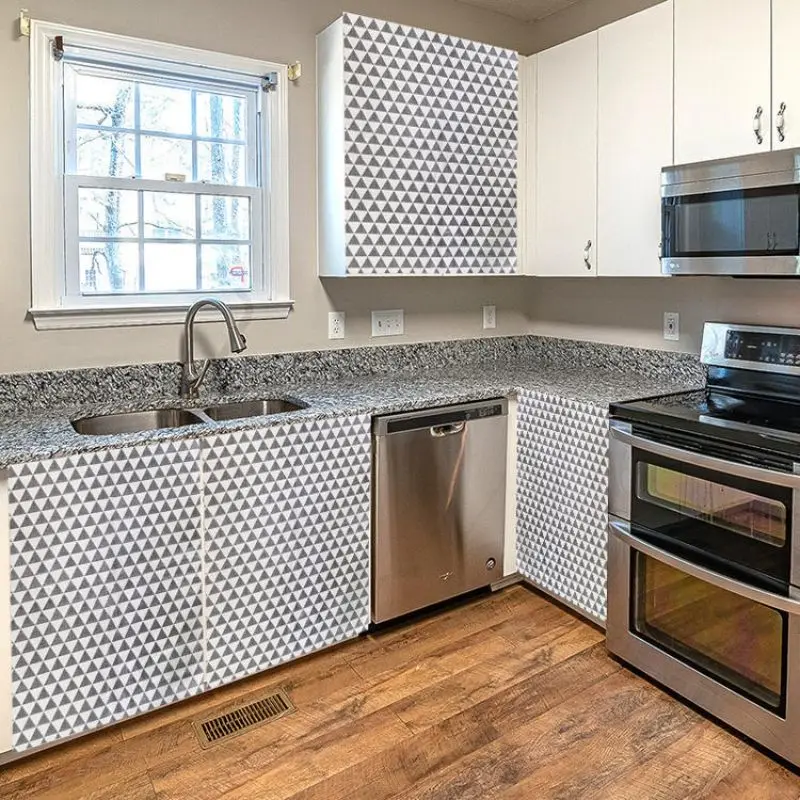 Simple Grid Dot Pattern Cabinet Covering Curtain Dustproof Sink Partition Cloth For Kitchen Home Decor Organization