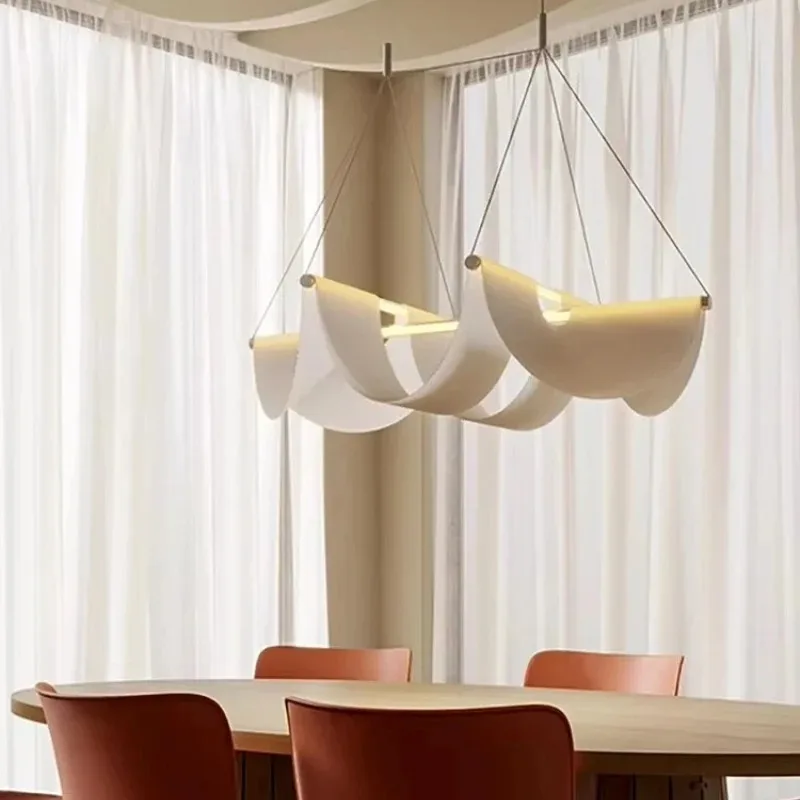 Modern Wabi-sabi Creative LED Ceiling Chandelier Lamp Design High-end Pendant Lights Home Decor