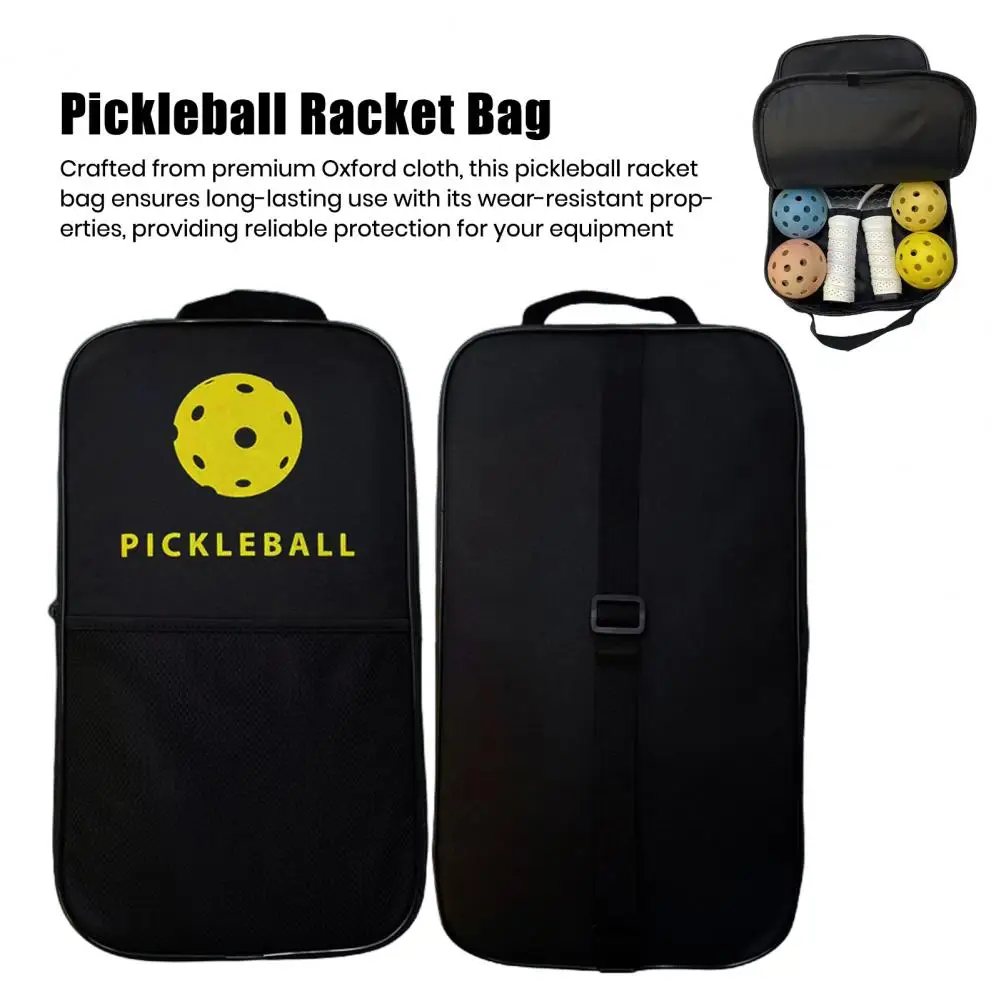 Pickleball Bag Portable Pickleball Paddle Protective Zippered Bag Storage Carrier Table Tennis Paddle Cover