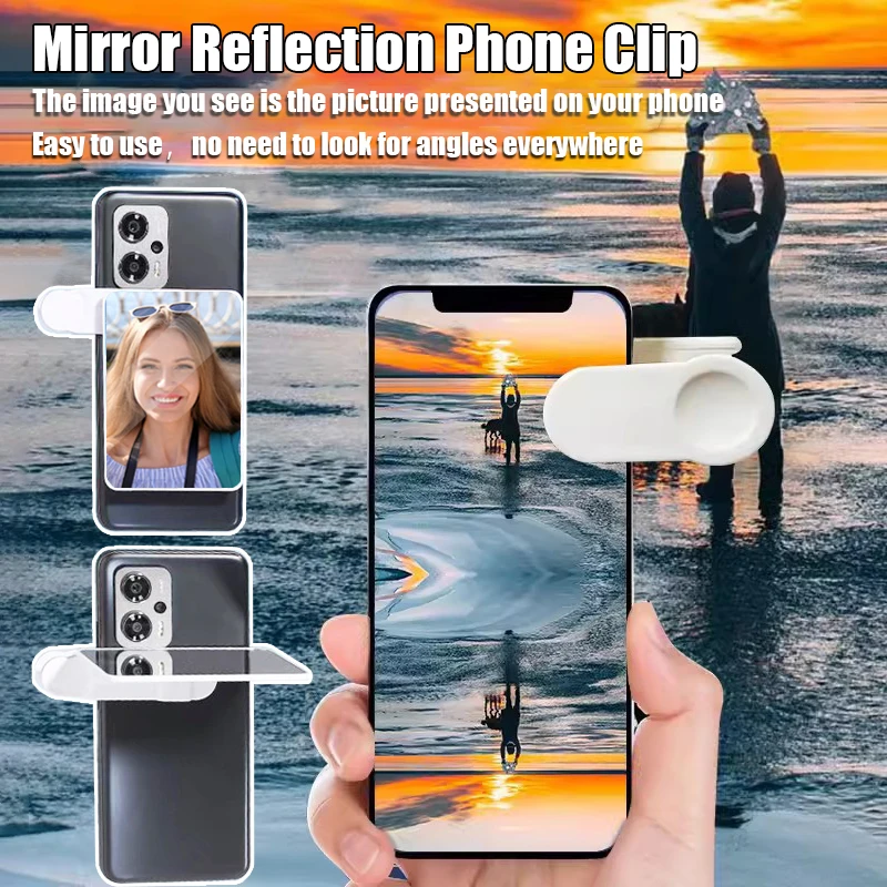 Telefon Kamera Reflexion Spiegel Clip Himmel Spiegel Effekt Objektiv Smartphone Selfie Artefakt Reflexion Fotografie Requisiten Kit