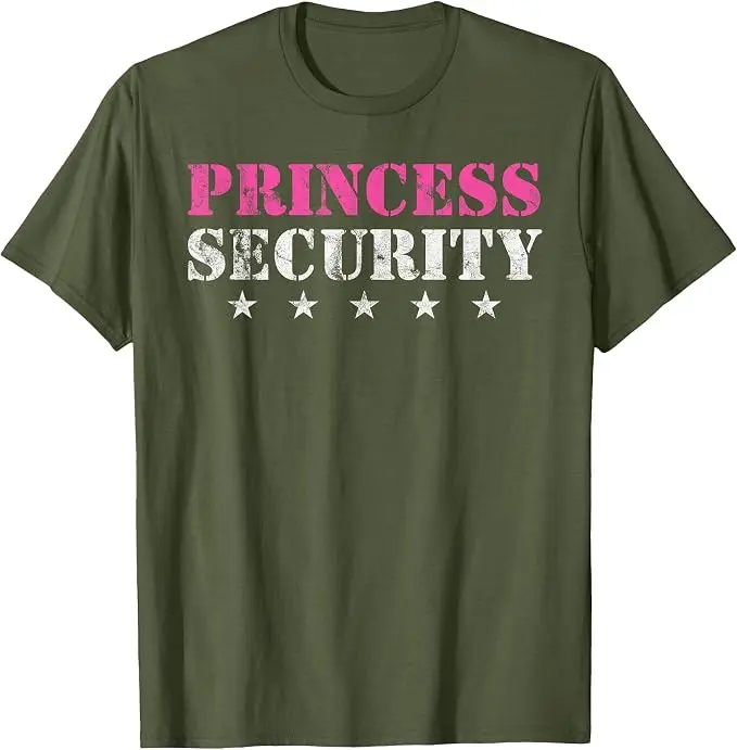 Prinzessinnen-Sicherheits-Geburtstagsparty Lustiges Papa-Mädchen-Freund-T-Shirt Y2k Herrenmode Vater-Ehemann Neuheit Geschenk Persönlichkeits-T-Shirt – Detail 15