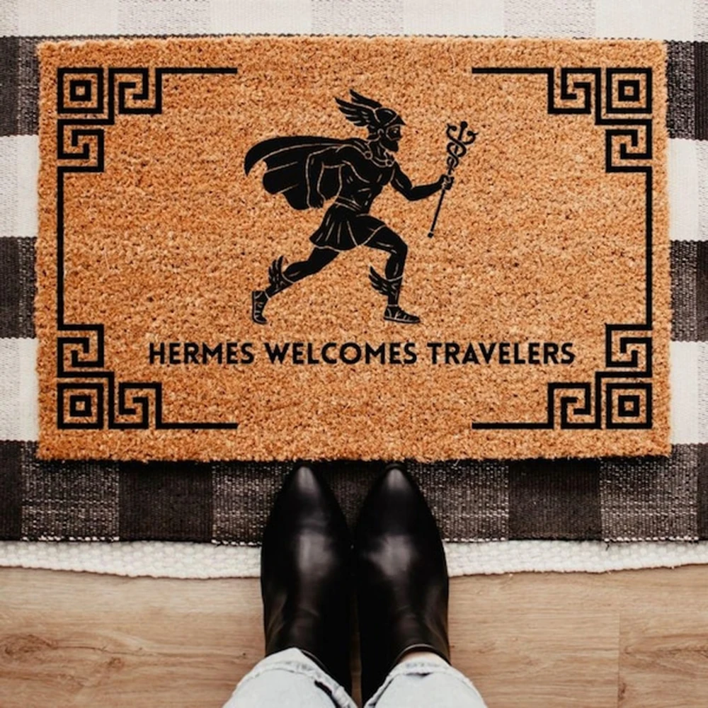 Home Decor Hermes - 맞춤형 코이어 도어매트 테두리 프레임 프린트