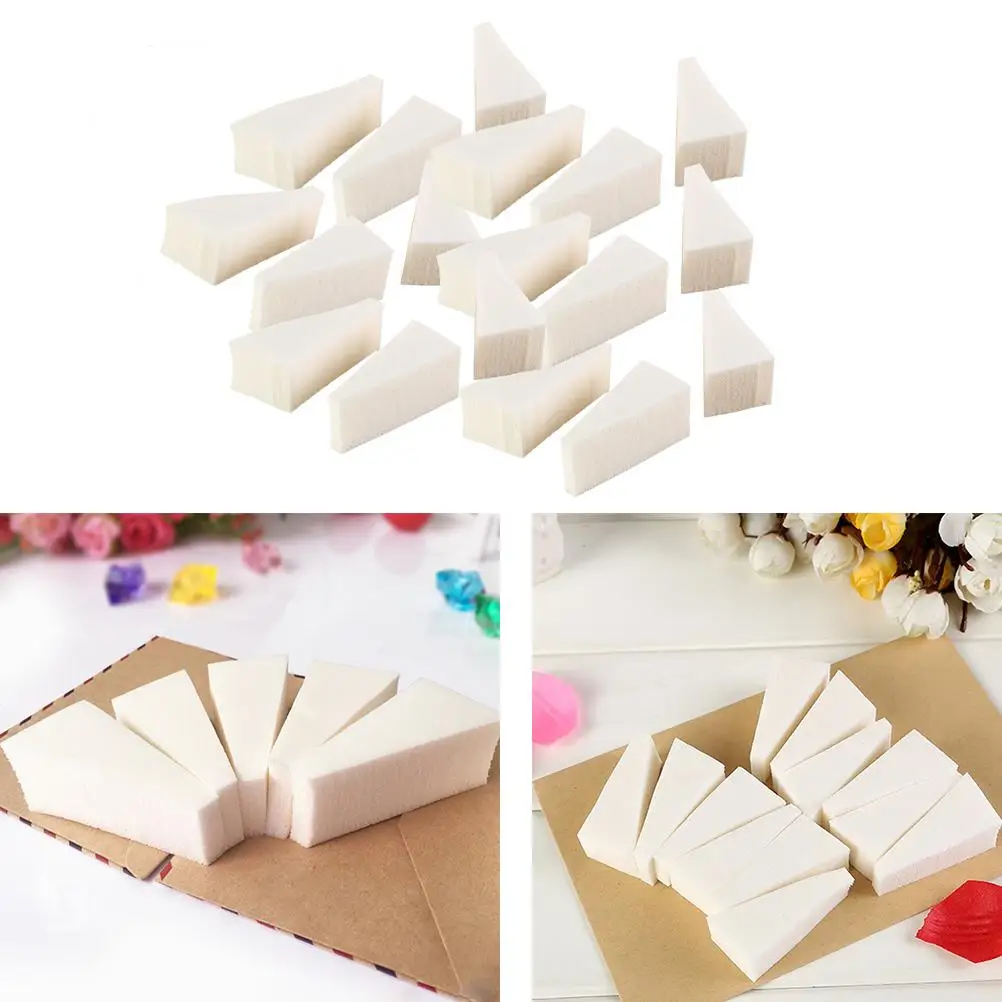 Éponge bouffante de poudre en forme de coin, 40 pièces, applicateur de maquillage et de manucure, éponges pour ongles, fond de teint, cosmétiques