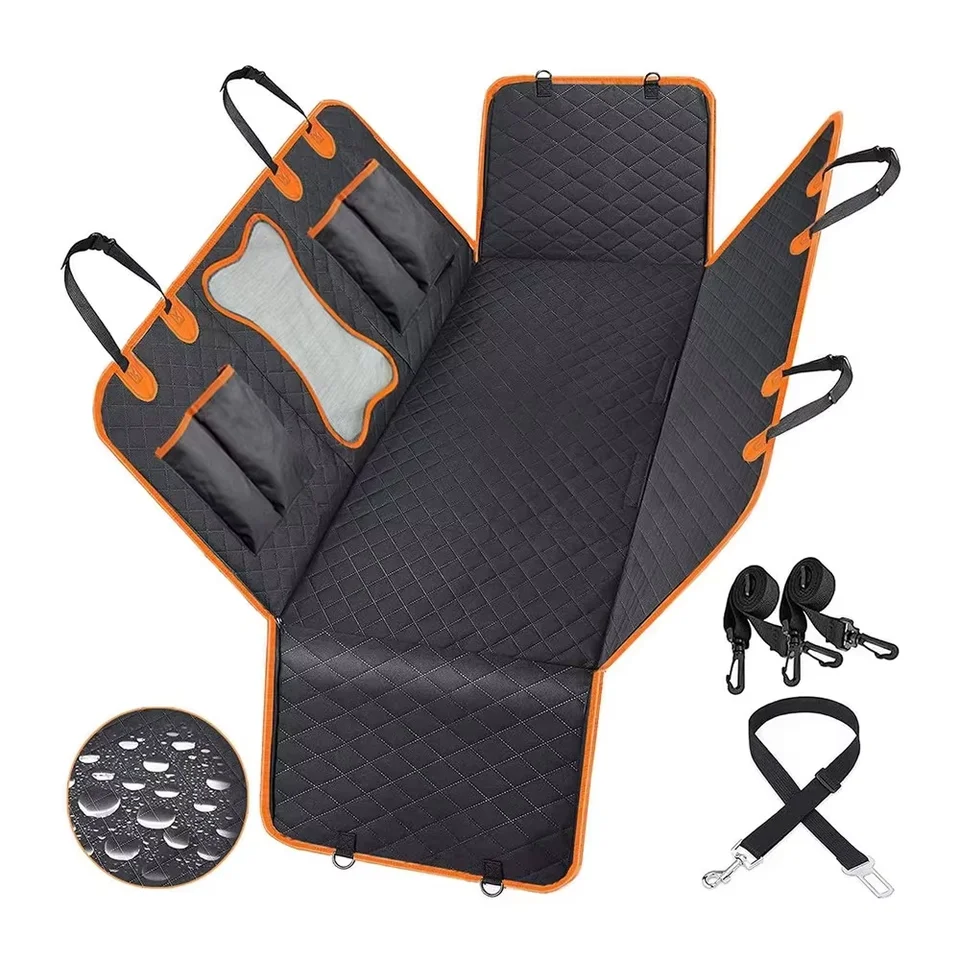 Universal Waterproof Dog Car Seat Cover with Mesh Window