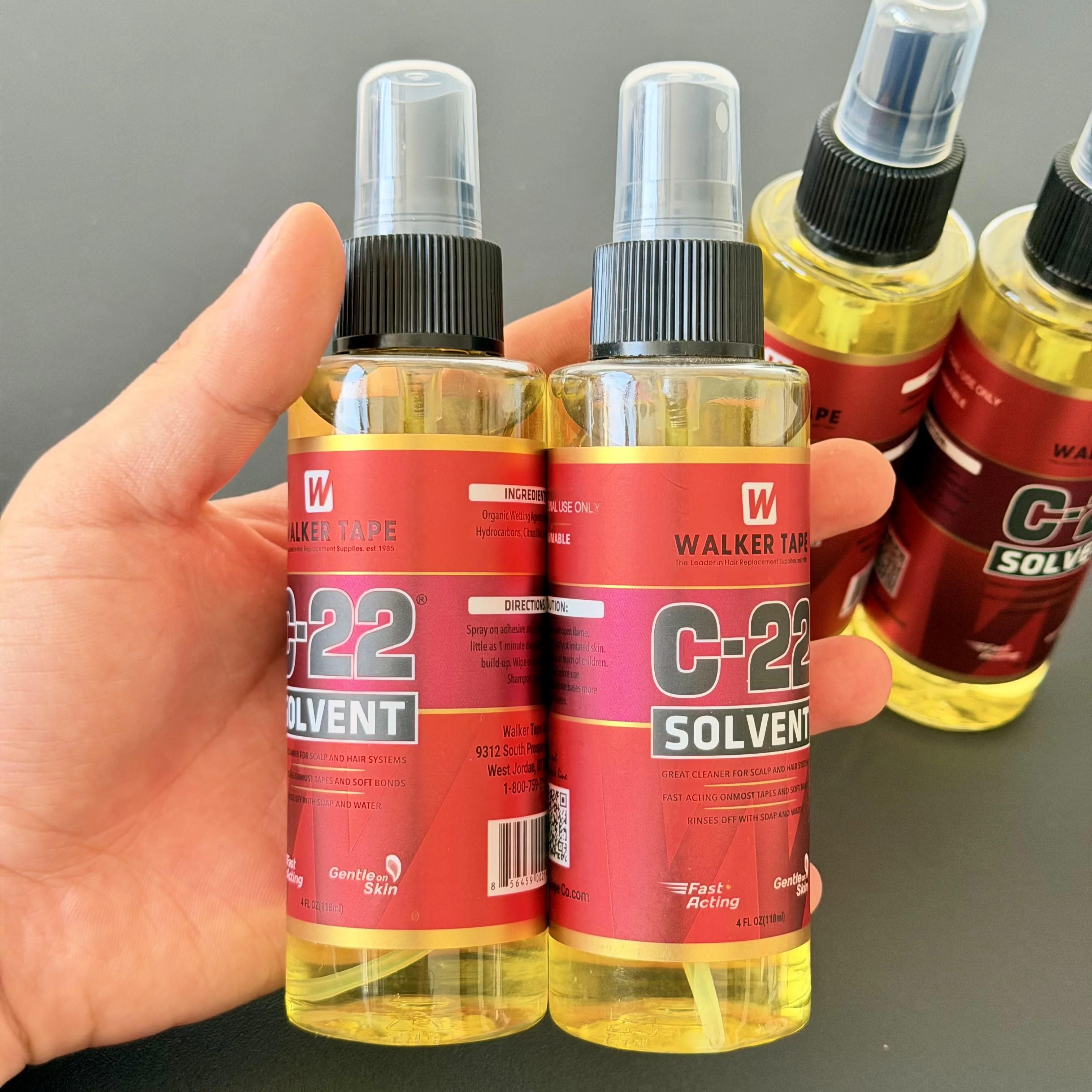 C-22 Hair Solvent Tape Adhesives Remover Quick Removel C22 Citrus Solvent Wig Glue Remover Wig Adhesive Remover Spray