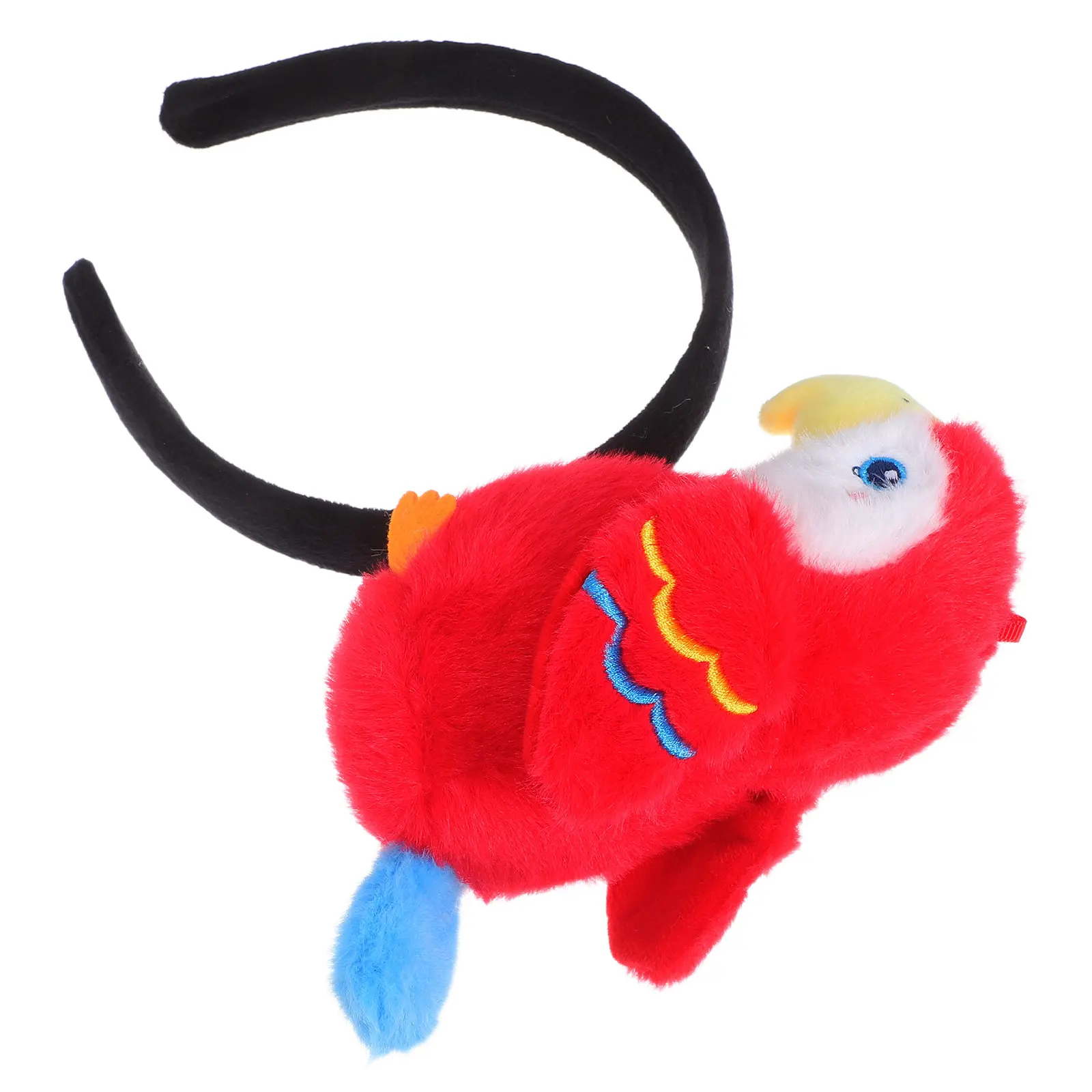 

Cute Vibrant Parrot Hair Hoop Elastic Comfort Fit Cartoon Animal Headband for Festivals Parties Photo Props Zoo Theme Hair