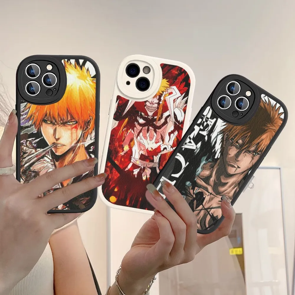 

Bleach Anime Kurosaki Ichigo Phone Case Hard Leather For iPhone 14 13 12 Mini 11 14 Pro Max Xs X Xr 7 8 Plus Fundas