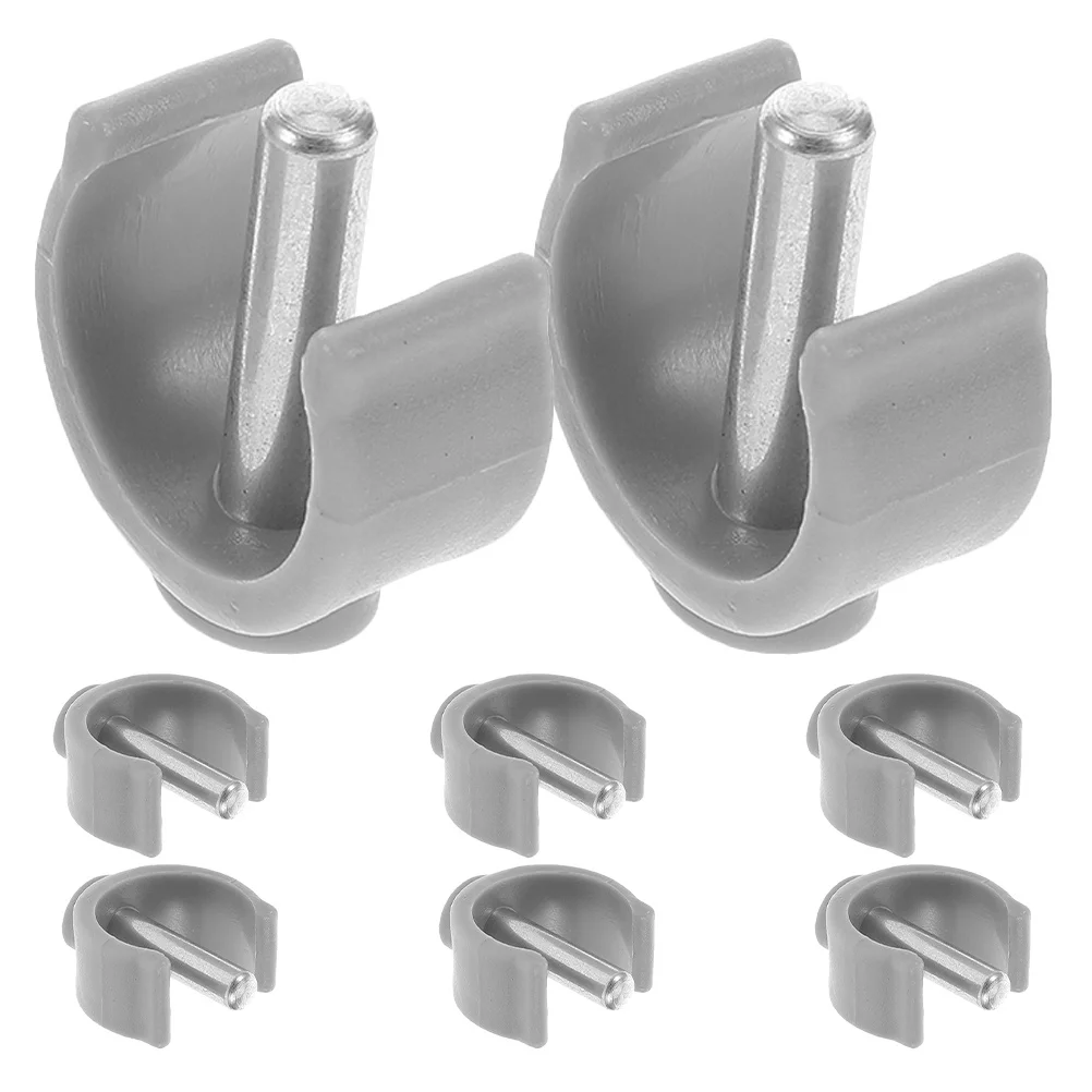 8Pcs Walking Cane Accessories C-Shape Latch Clamps Lightweight Non-Slip Crutch Tips Replacement Parts for Stability and Safety