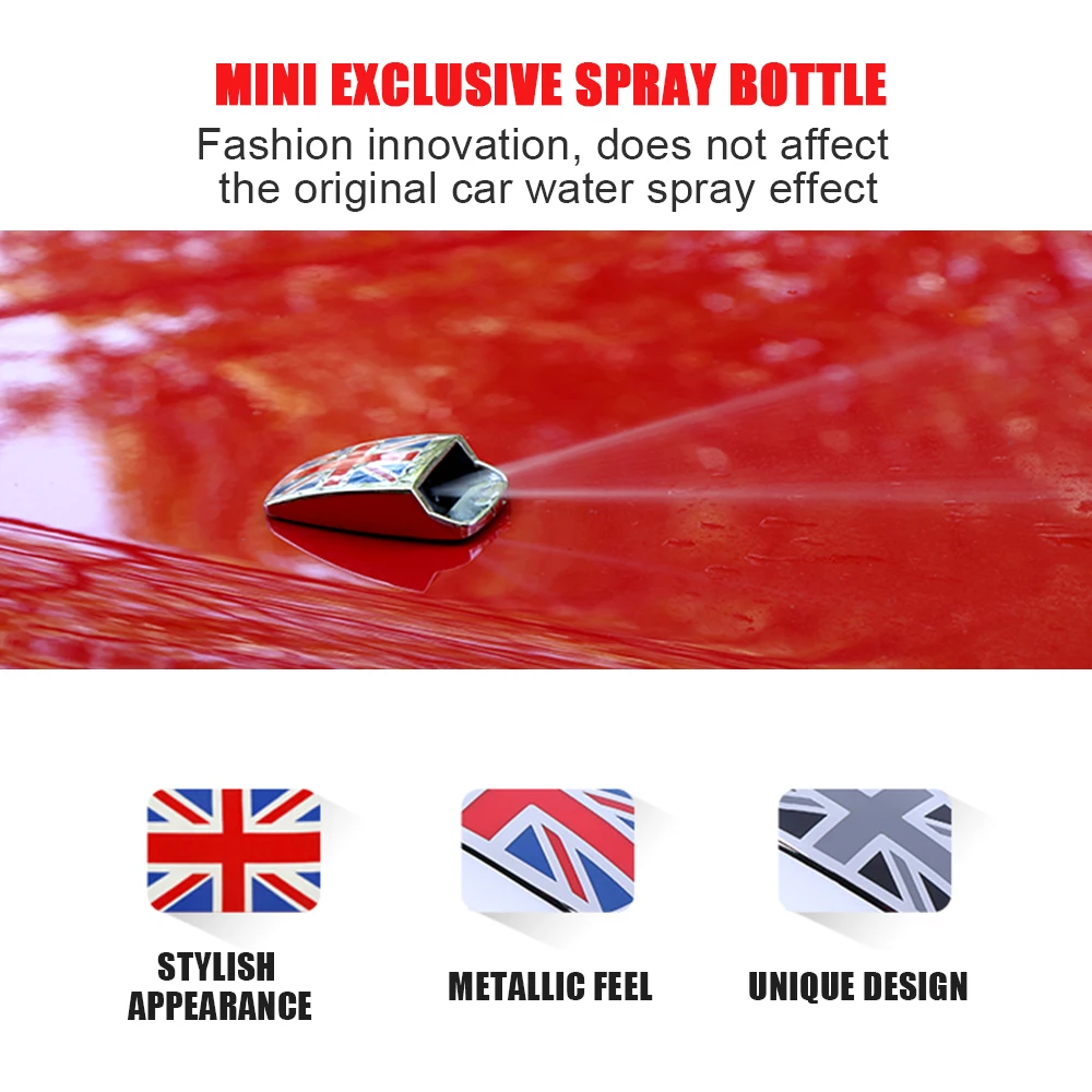 2 Pcs For Mini Cooper S One Clubman R50 R53 R55 R56 R60 R61 F54 F55 F56 F60 Wiper Water Spray Nozzle Cover Car Accessories