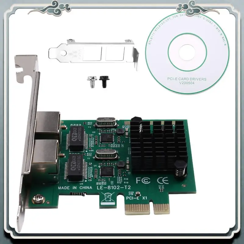 

Премиум-сервер RTL8111G PCI-E Gigabit Ethernet-серверный адаптер с 2 портами RJ45, поддержка 10/100/1000 Мбит/с