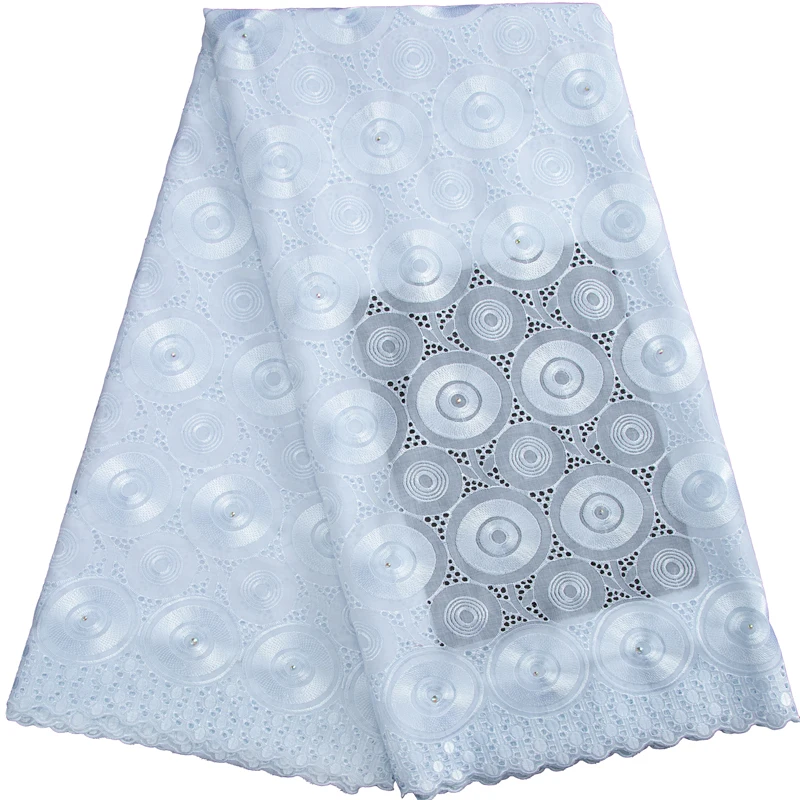 

Kalume African Swiss Voile Lace Fabric 2024 High Quality Embroidery Nigerian Cotton Lace Fabric for Evening Dresses F3224