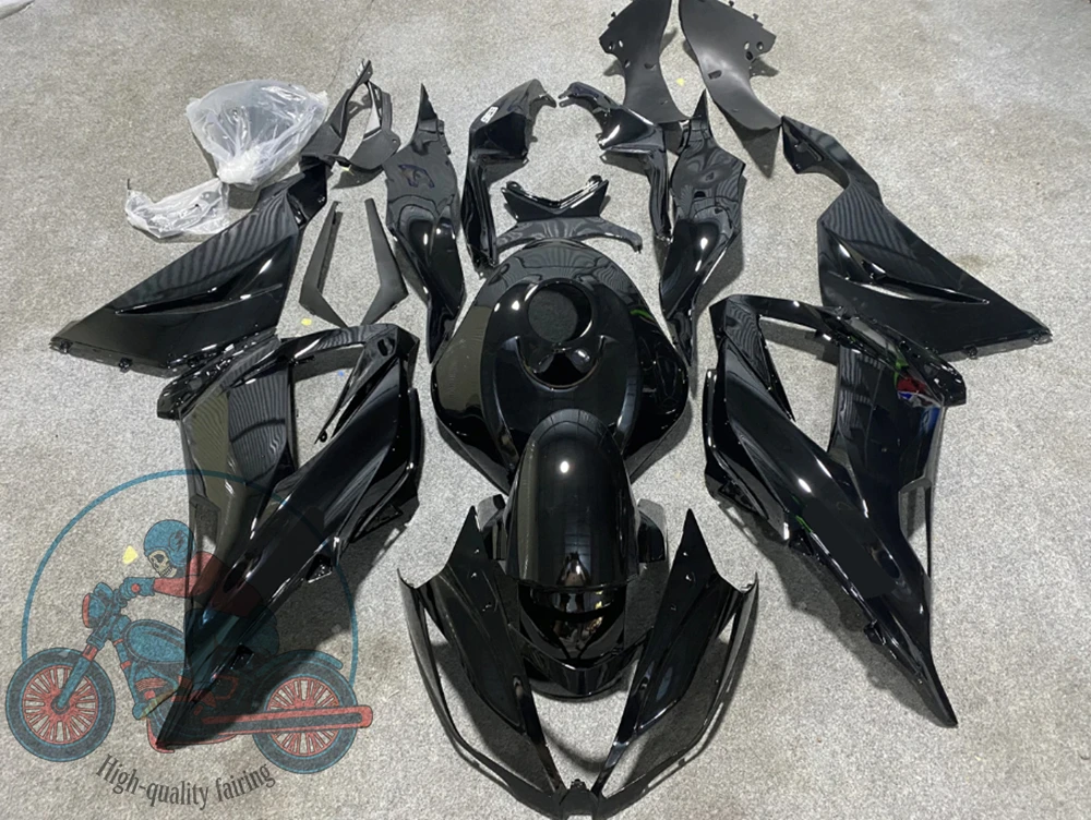 High quality New ABS Full Fairings Kit Fit for KAWASAKI ZX-6R 636 2013 2014 2015 2016 2017 2018 Bodywork Set Custom Black Glossy
