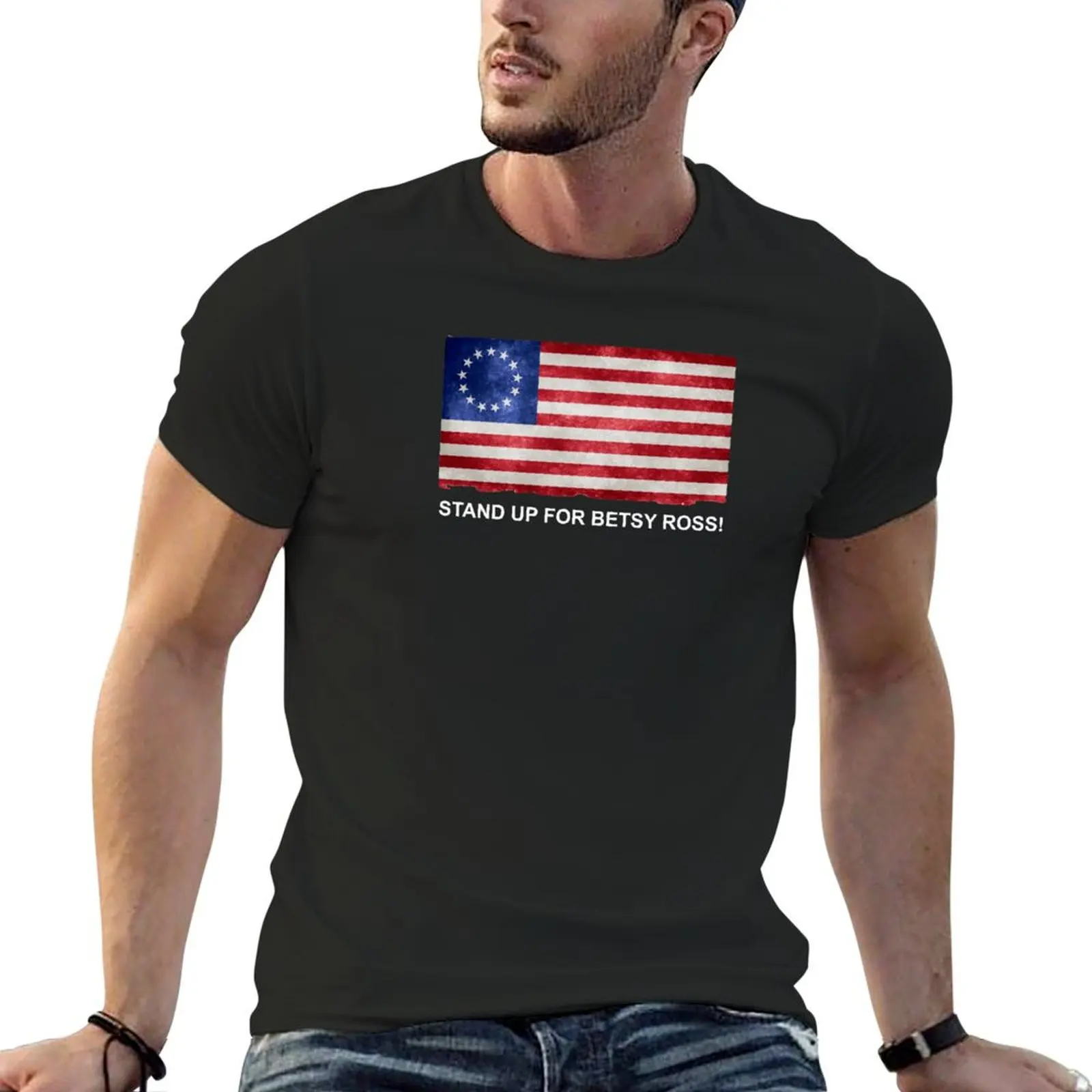 rush limbaugh betsy ross flag, stund up for betsy Ross 1776 T-Shirt vintage custom t shirt man clothes mens clothing