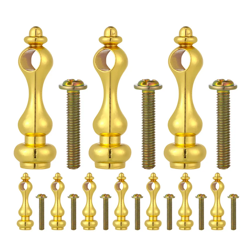 10Pcs Premium Zinc Alloy Glass Railing Post Cap Spindle for Cabinet Furniture Wine Rack Dining Cart Indoor Railing Hardware