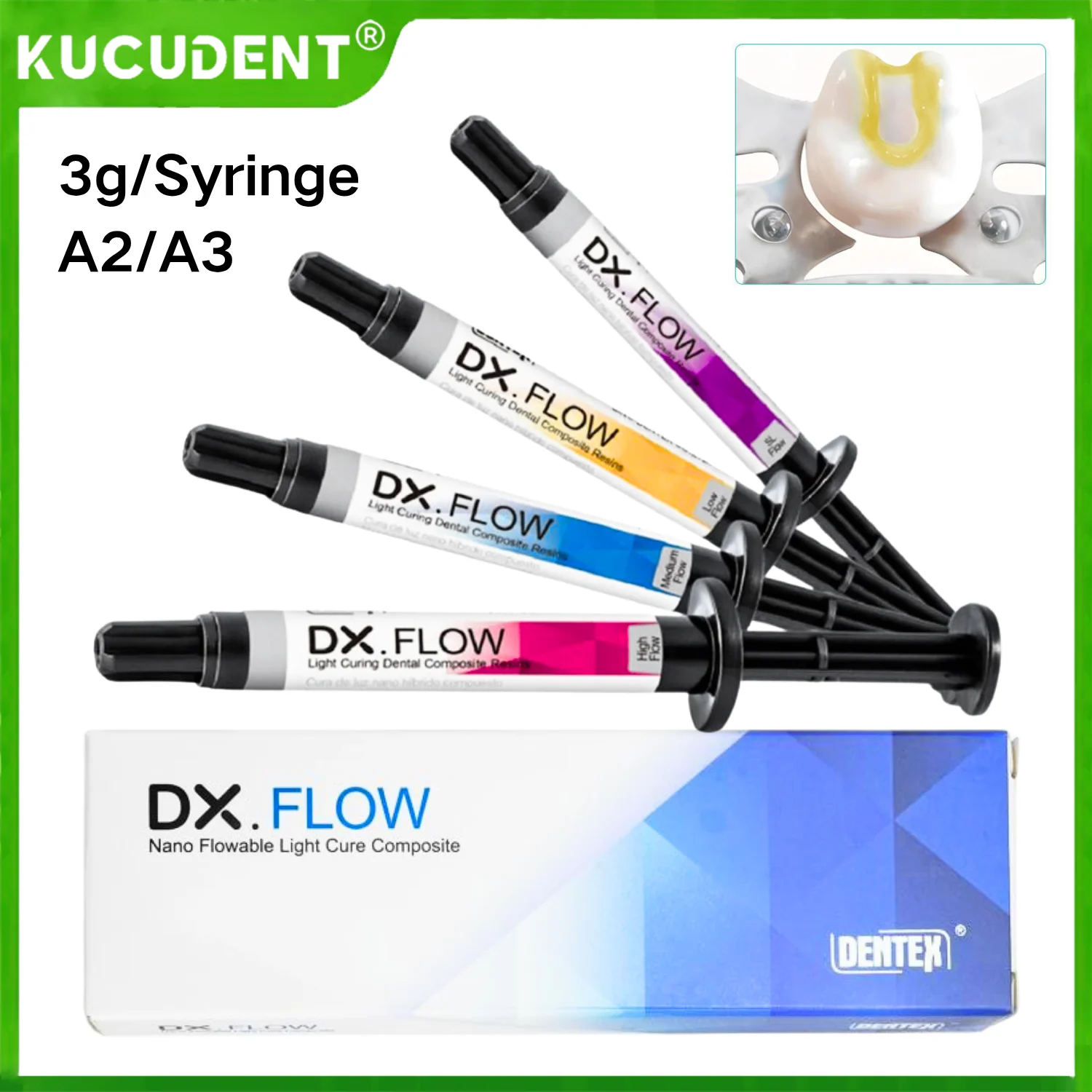 

Стоматологический светопрочный струйный композитный шприц из смолы 3 г A2/A3 с наконечниками доставки, гель для травления, материал для наполнения полости рта