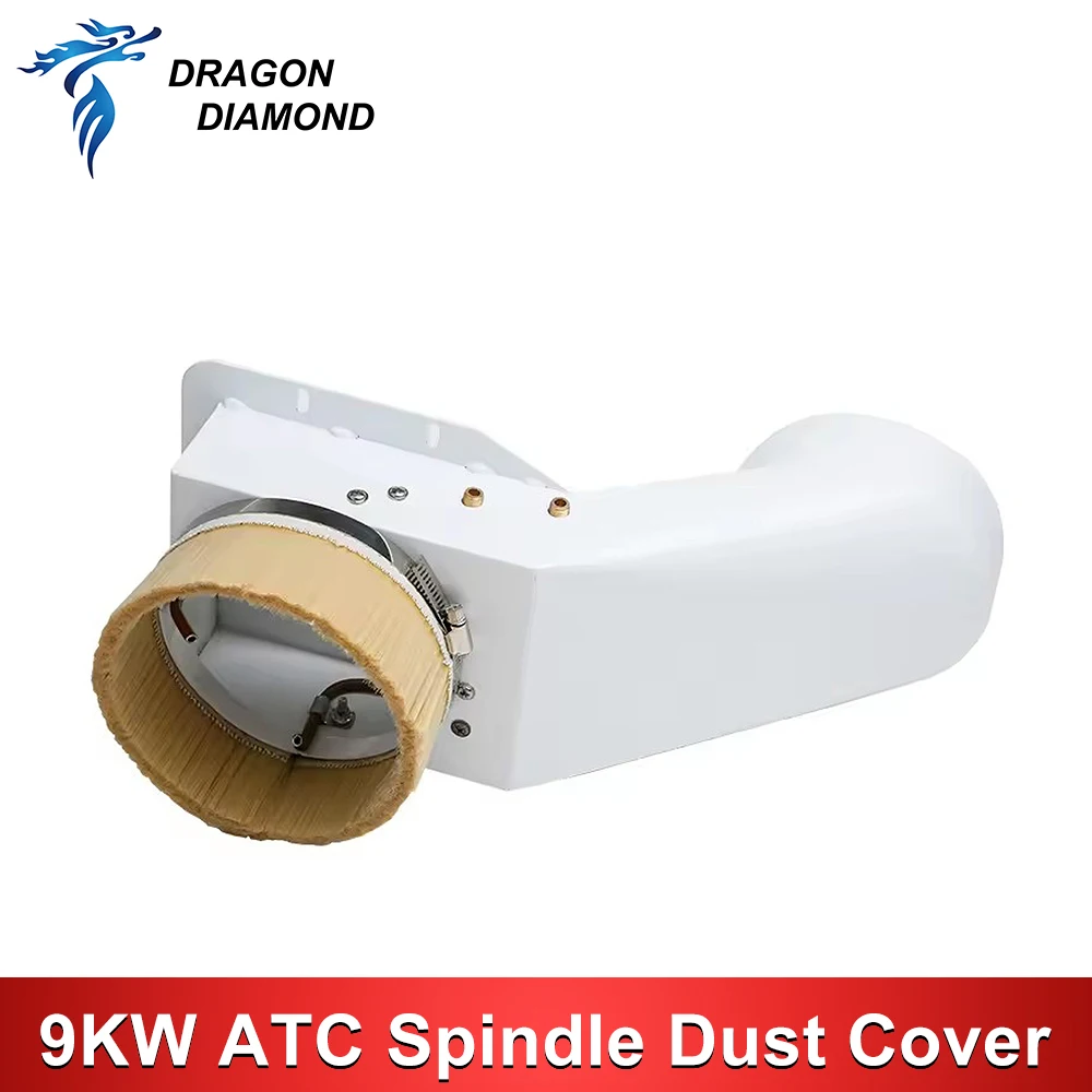 CNC Milling Machine Dust Cover Set 110mm Nylon Dust Brush Dust Boots For CNC Router 9kw Tool Change Spindle Cleaning Tools