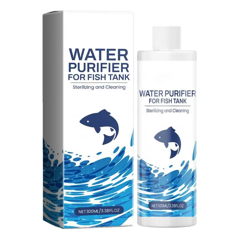 100ml Fish Tank Water Clarifier Aquarium Water Clarifier Household Fish Tank Decontamination Cleaner Water Clarifier For Fish