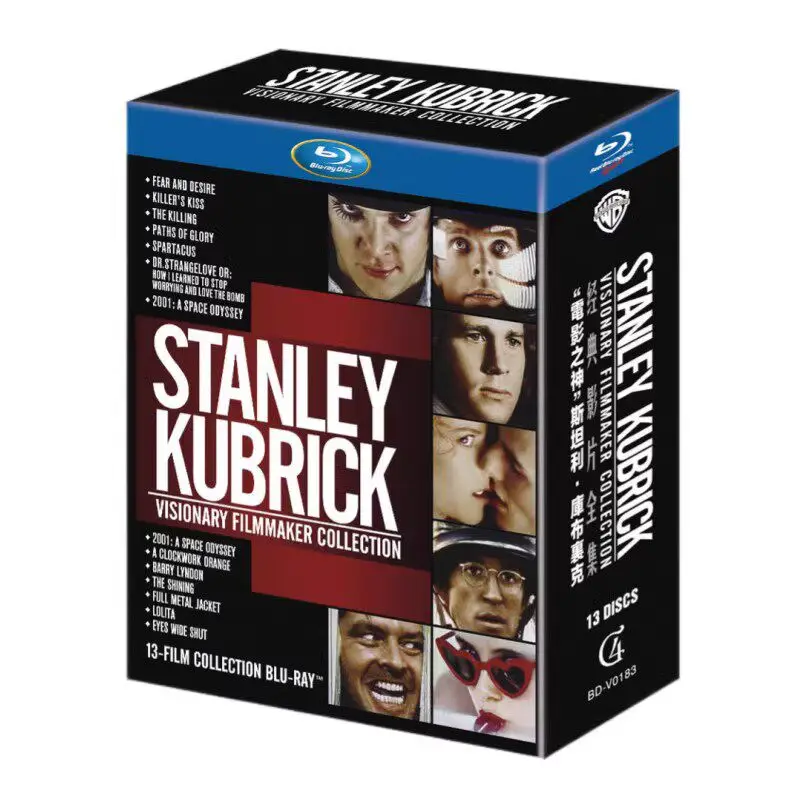 

Blu-ray Disc 13-Movie Collection Box Set for Stanley Kubrick Classic Films Ultra HD