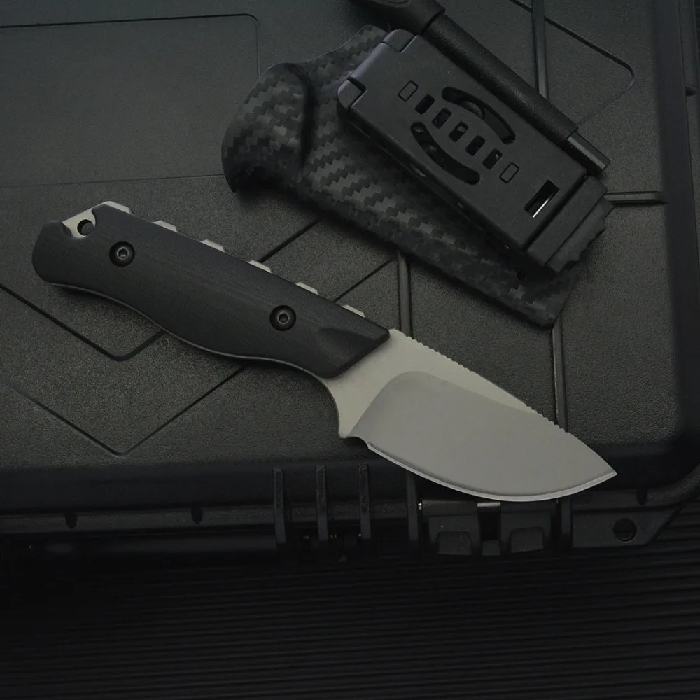 2025 التخييم سكين مستقيم 8Cr13Mov بليد G10 مقبض في الهواء الطلق بقاء السكاكين التكتيكية شفرة مثبتة سكين
