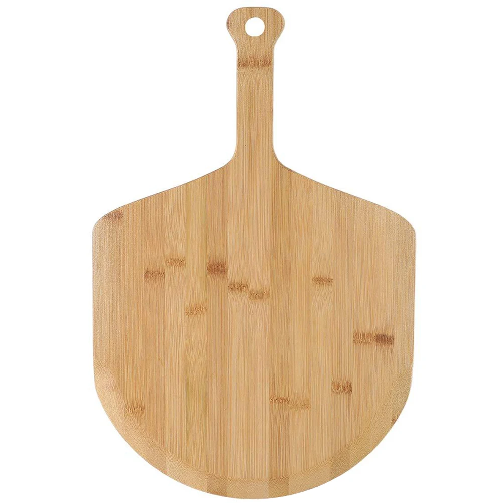 

Bamboo Board Smooth Flat H Multifunctional Bread Chopping Plate Cheese Board Pizza Paddle Serving Tray Kitchen Gadget Pizza