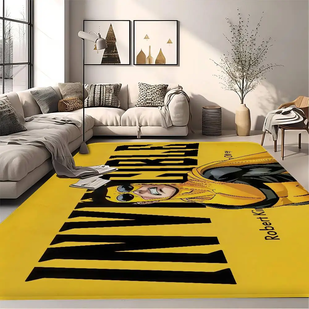 I-Invincible Bathroom Mat Non-Slip Laundry Room Mat Laundry Decor Balcony Child Living Room Toilet Rug